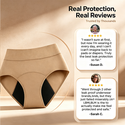 100% Leak-Proof Underwear 4-pack