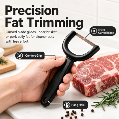Handheld Meat & Fat Trimming Tool for Brisket and Pork