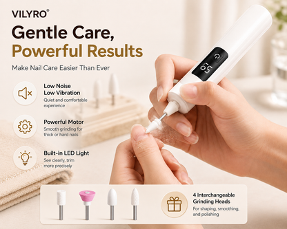 Electric Nail Grinder With LED Light