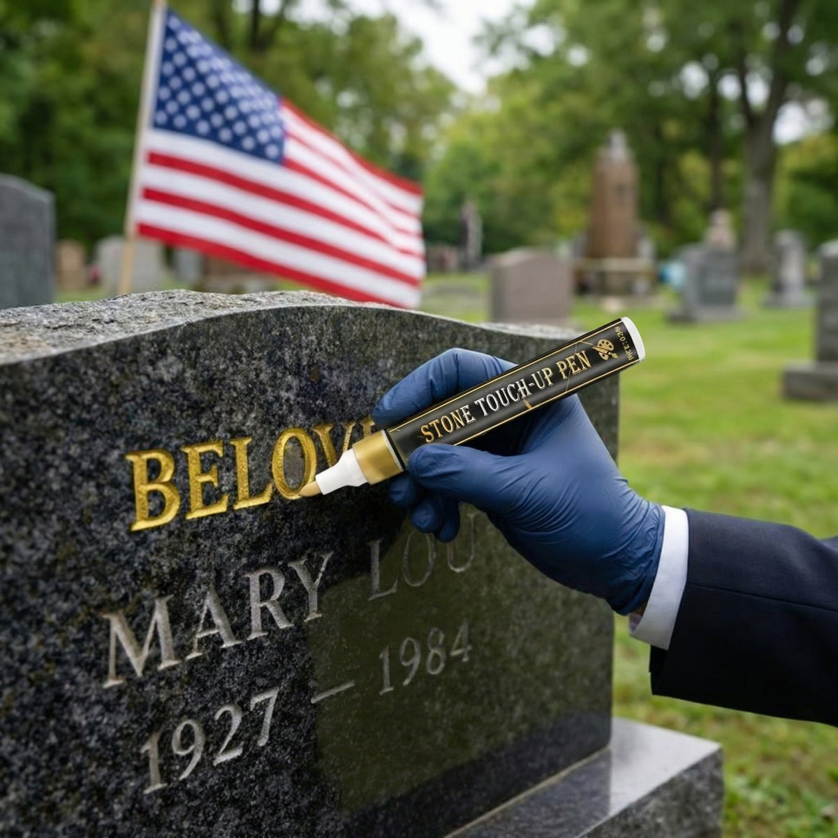Gold Engraving Marker Restore Faded Inscriptions with Care