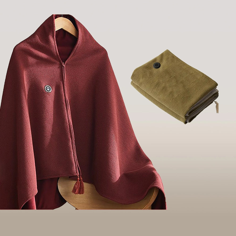 Portable Heated Shawl Wearable Electric Heating Wrap