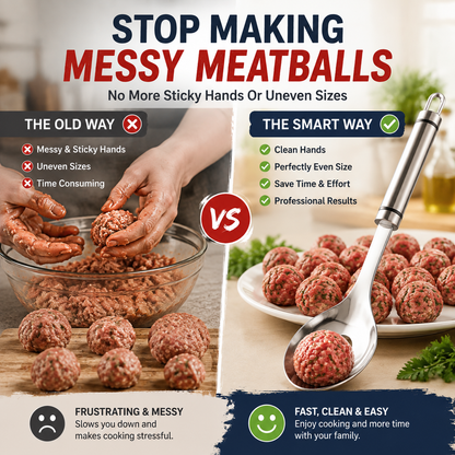 Stainless Steel Meatball Maker Spoon Make Perfect Meatballs Without Messy Hands
