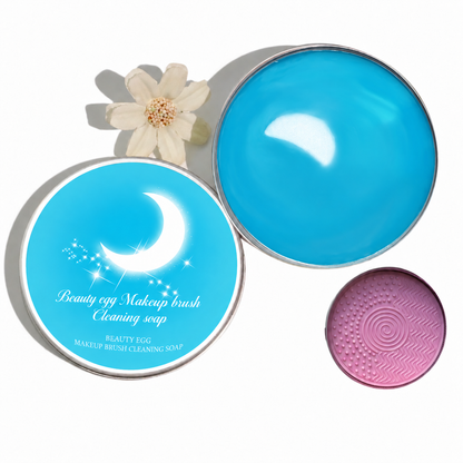 Makeup Brush Cleaning Soap with Silicone Scrub Pad | 100g