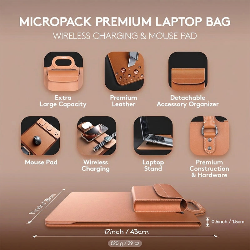 Premium Wireless Charging Laptop Bag