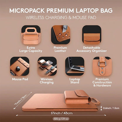 Premium Wireless Charging Laptop Bag
