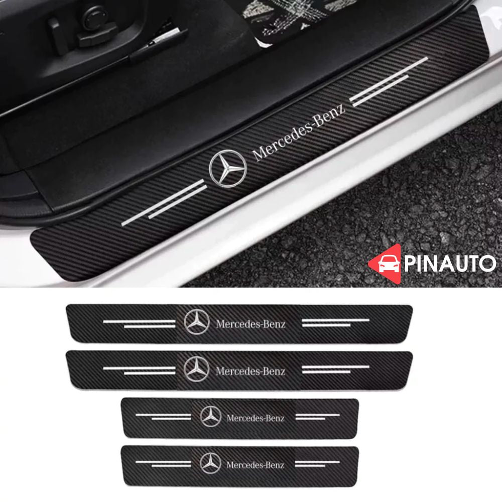 Door Sill Protectors with Logo Front Doors, Rear Doors & Trunk