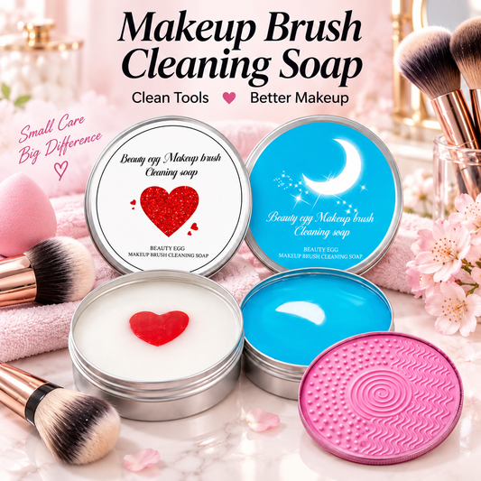 Makeup Brush Cleaning Soap with Silicone Scrub Pad | 100g