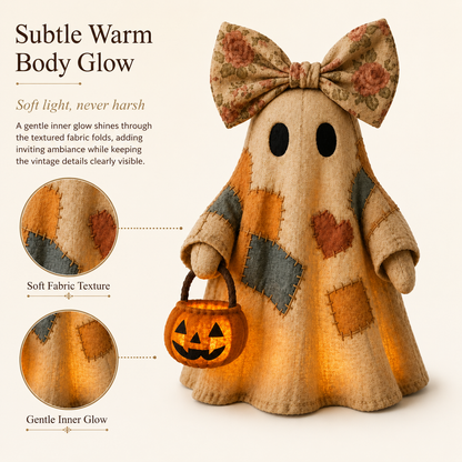 LED Pumpkin Ghost Lantern