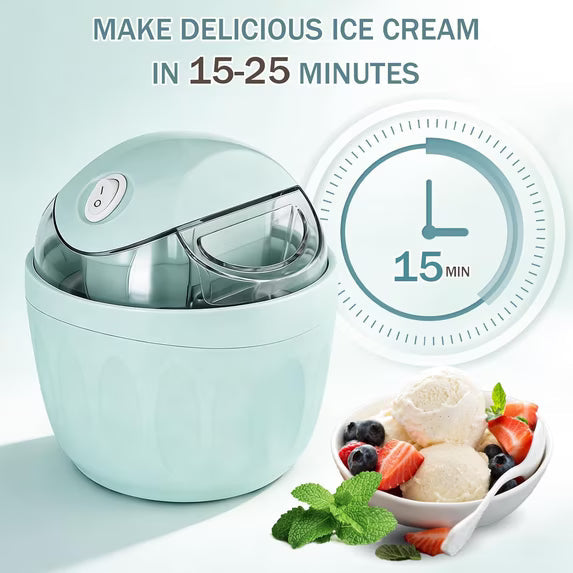 Mini Homemade Ice Cream Maker Personal Frozen Dessert Machine