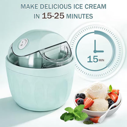 Mini Homemade Ice Cream Maker Personal Frozen Dessert Machine