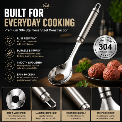 Stainless Steel Meatball Maker Spoon Make Perfect Meatballs Without Messy Hands