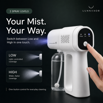 Cordless Nano Mist Sprayer Continuous Fine Mist & Wide Coverage
