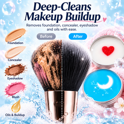 Makeup Brush Cleaning Soap with Silicone Scrub Pad | 100g