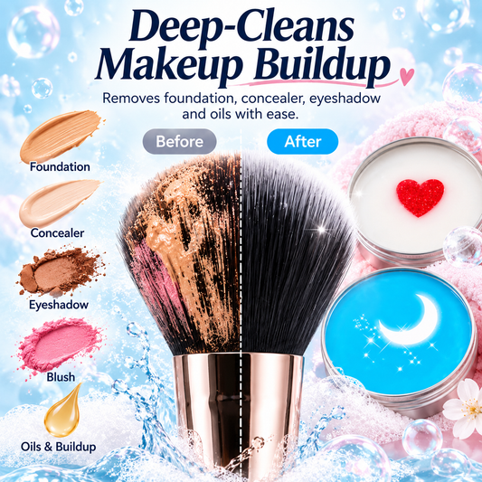 Makeup Brush Cleaning Soap with Silicone Scrub Pad | 100g