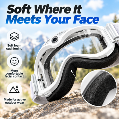 Wide-View Cycling Goggles Wind & Dust Protection for Outdoor Riding