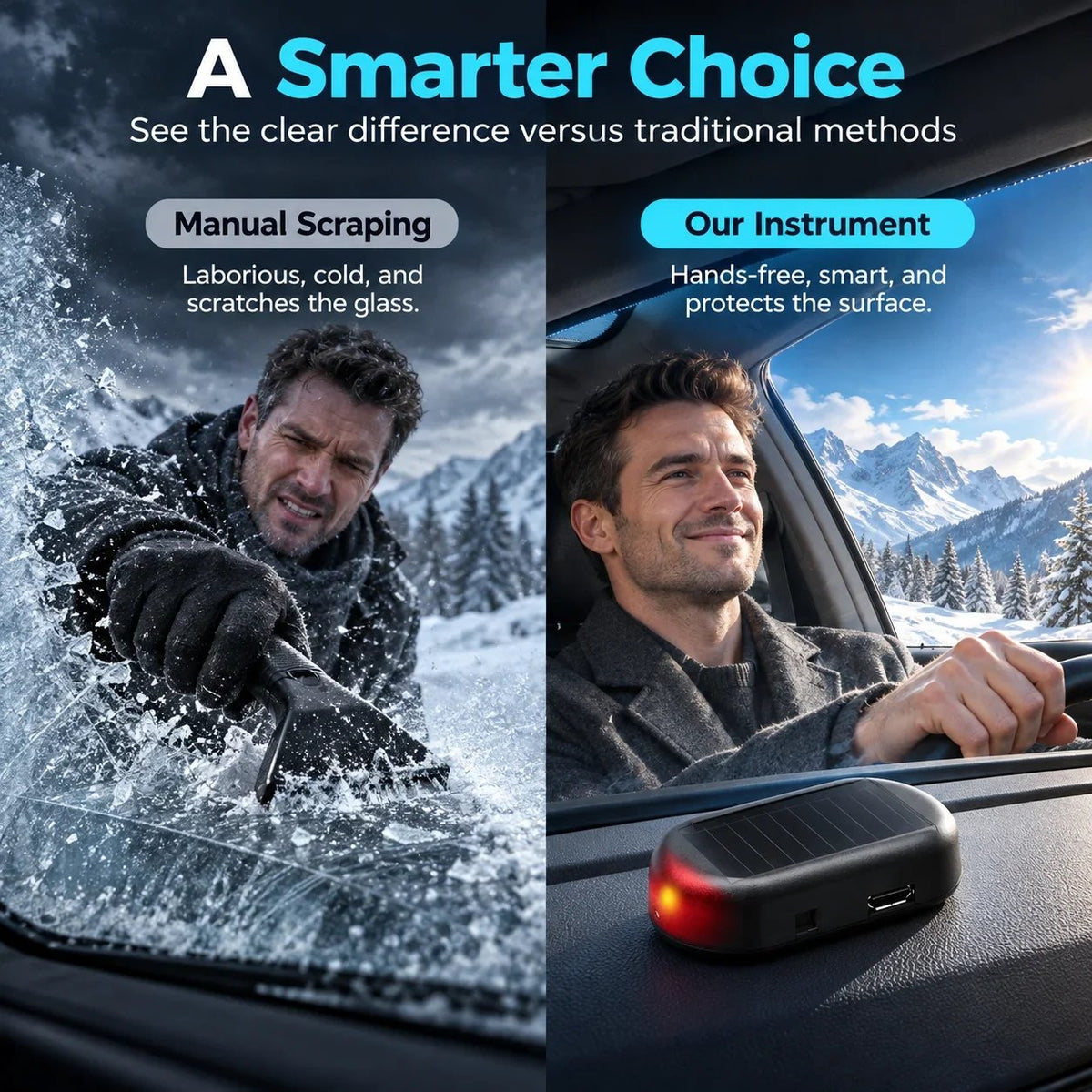 Electromagnetic Snow Removal & Anti-Freeze Device for Vehicles Molecular Interference Technology