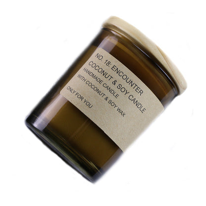 Amber Woody Scented Candle