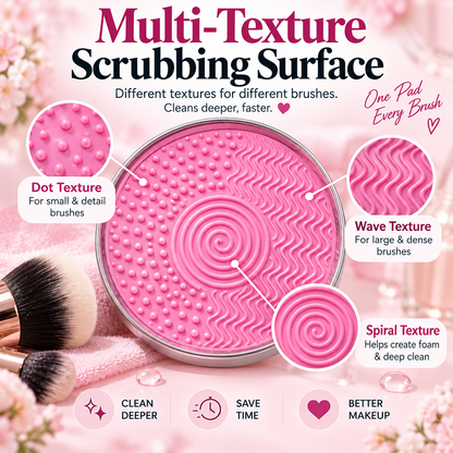 Makeup Brush Cleaning Soap with Silicone Scrub Pad | 100g