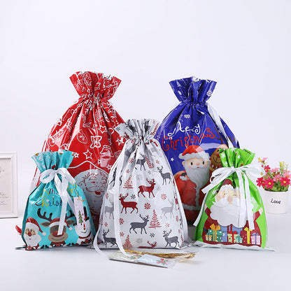 Drawstring Christmas Gift Bags (Biodegradable)