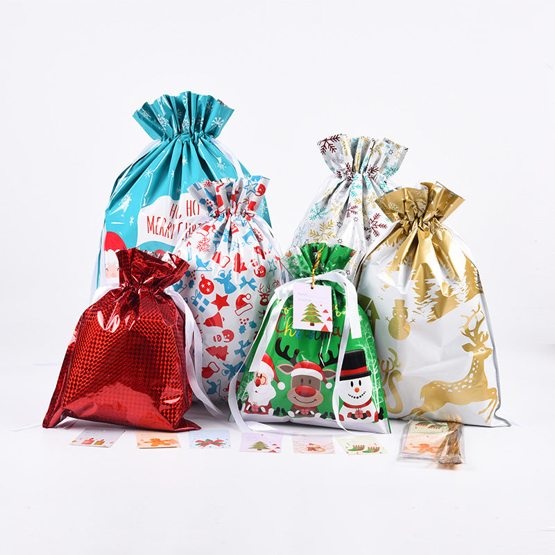 Drawstring Christmas Gift Bags (Biodegradable)