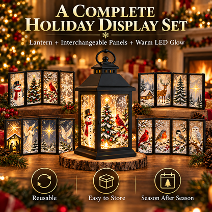 Interchangeable Crystal Lantern Light-Up Holiday D cor