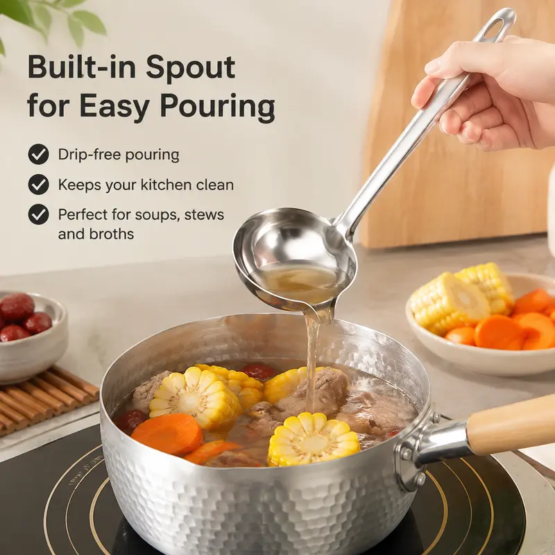 BUY 1 GET 1 FREE🥣 304 Stainless Steel Deep Soup Ladle