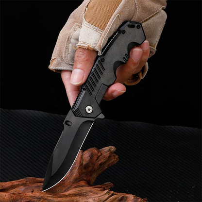 Durable Steel, Compact Power Your Ultimate Outdoor Folding Knife!