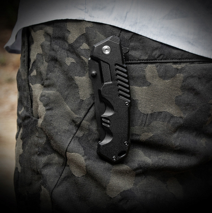 Durable Steel, Compact Power Your Ultimate Outdoor Folding Knife!