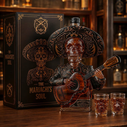 Mexican Mariachi Skeleton Decanter