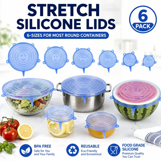 Silicone Stretch Lids Ditch Plastic Wrap, Choose a Better Way
