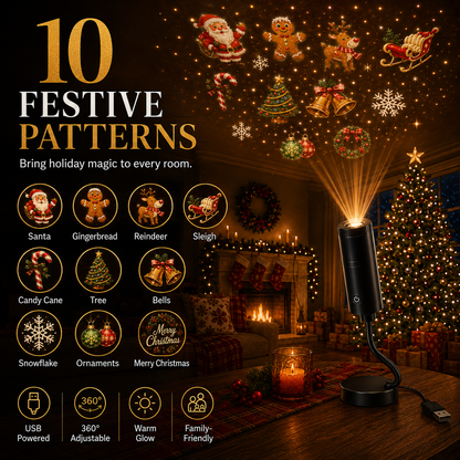 HD Christmas Scene Projector Pick Your Perfect Festive Display (6 or 10 Scenes)