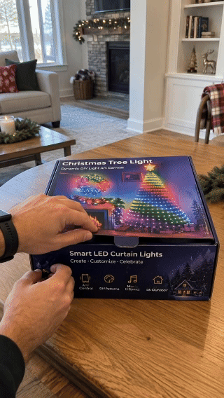 Smart Christmas Tree Lights App-Controlled Color Effects for a Stunning Holiday Glow