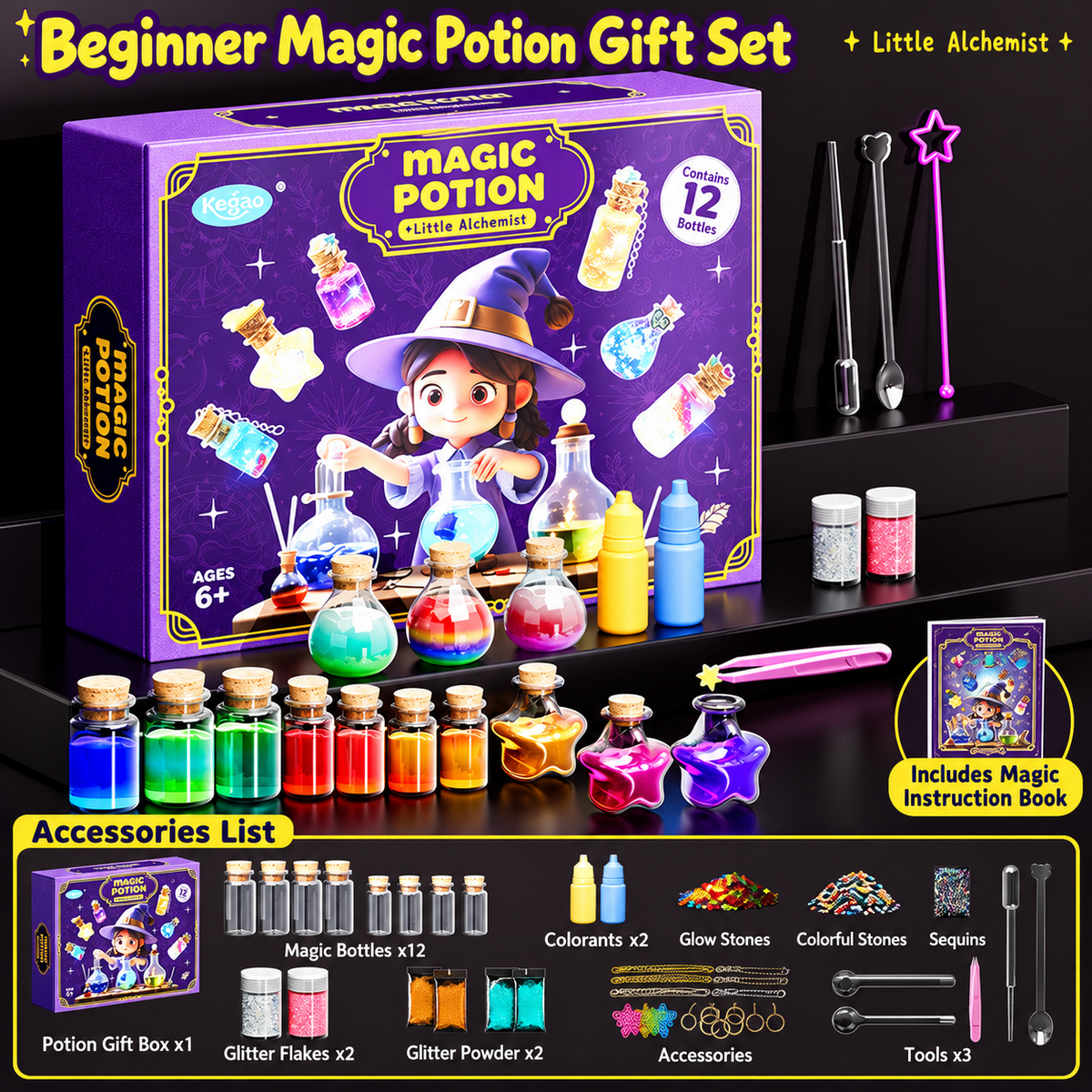 Starlit Wish Potion Lab DIY Zodiac Magic Potion Making Kit