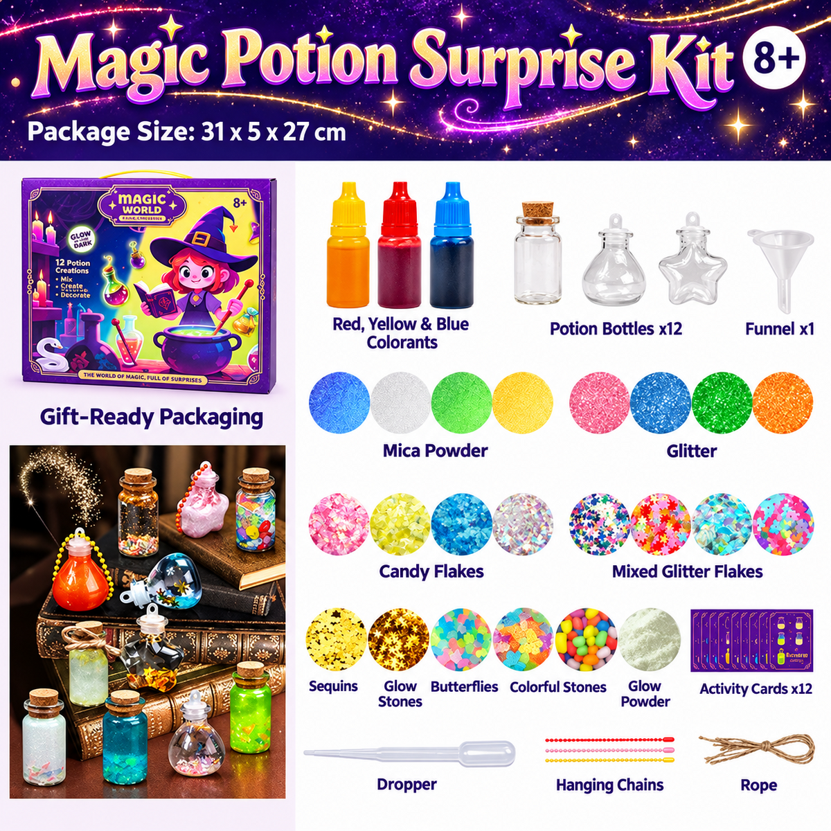 Starlit Wish Potion Lab DIY Zodiac Magic Potion Making Kit