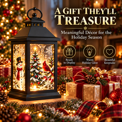 Interchangeable Crystal Lantern Light-Up Holiday D cor