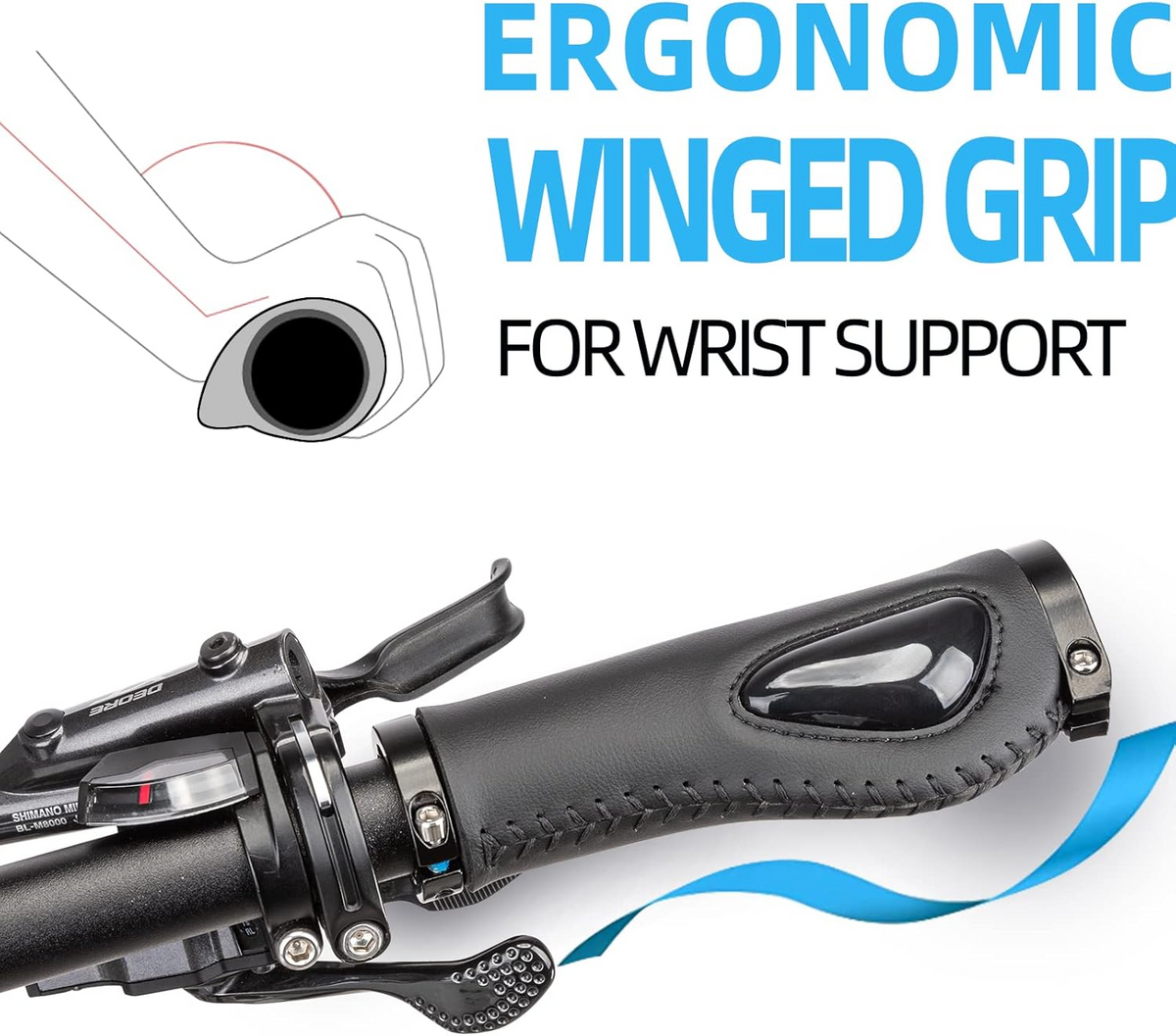 ROCKBROS Ergonomic Bike Handle Grips