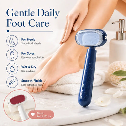 Smooth Heels Fast Dual-Sided Foot Callus Remover with Replaceable Stainless Steel Blade
