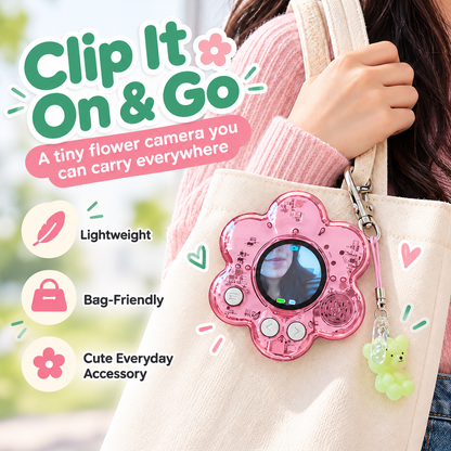 Flower Mini Digital Camera | Photo + Video Bag Charm Camera