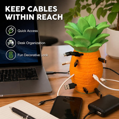 Pineapple Cable Organizer Stackable Cord Winder for Desk