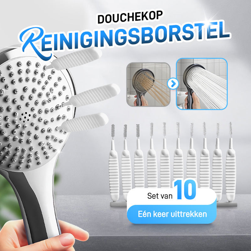 Anti-clogging cleaning brush for holes