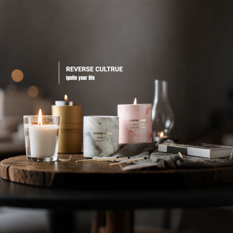 Marble Ceramic Soy Candle