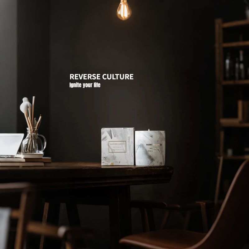Marble Ceramic Soy Candle
