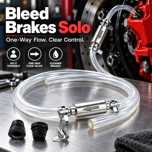 One-Way Check Valve Hydraulic Brake Bleeder Kit Solo Motorcycle & Car Tool