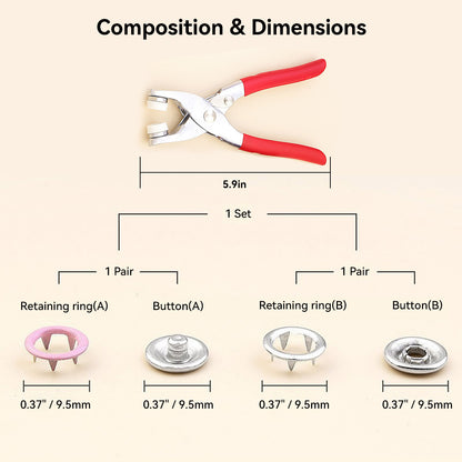 Color Snap Pliers Kit
