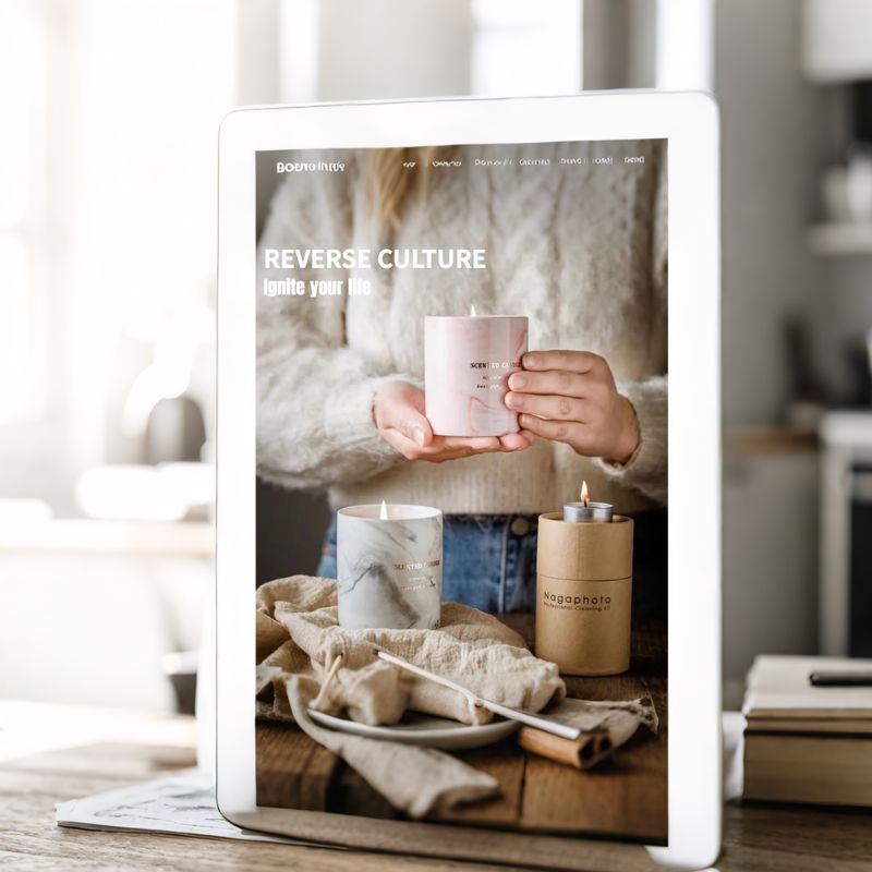 Marble Ceramic Soy Candle