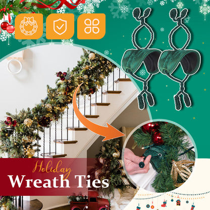 Reusable Banister Garland Ties No-Scratch Christmas Decor Straps
