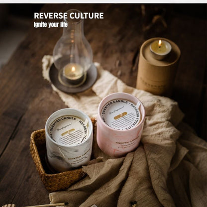 Marble Ceramic Soy Candle