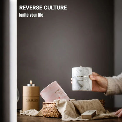 Marble Ceramic Soy Candle