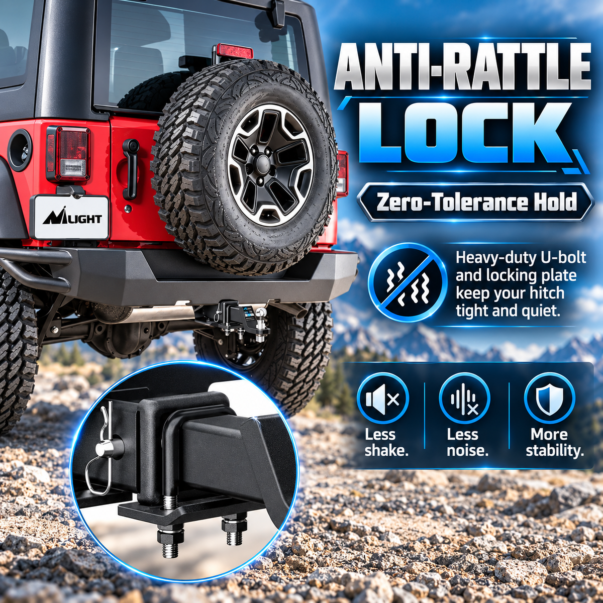 Ultimate Trailer Hitch Tightener & Anti-Rattle Stabilizer