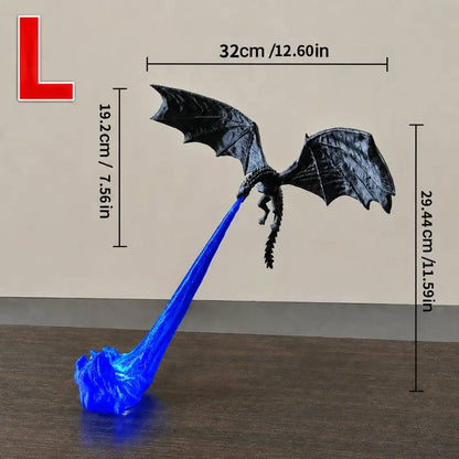 3D Fire Breathing Dragon LED Light | Glowing Fantasy Bookshelf Decor